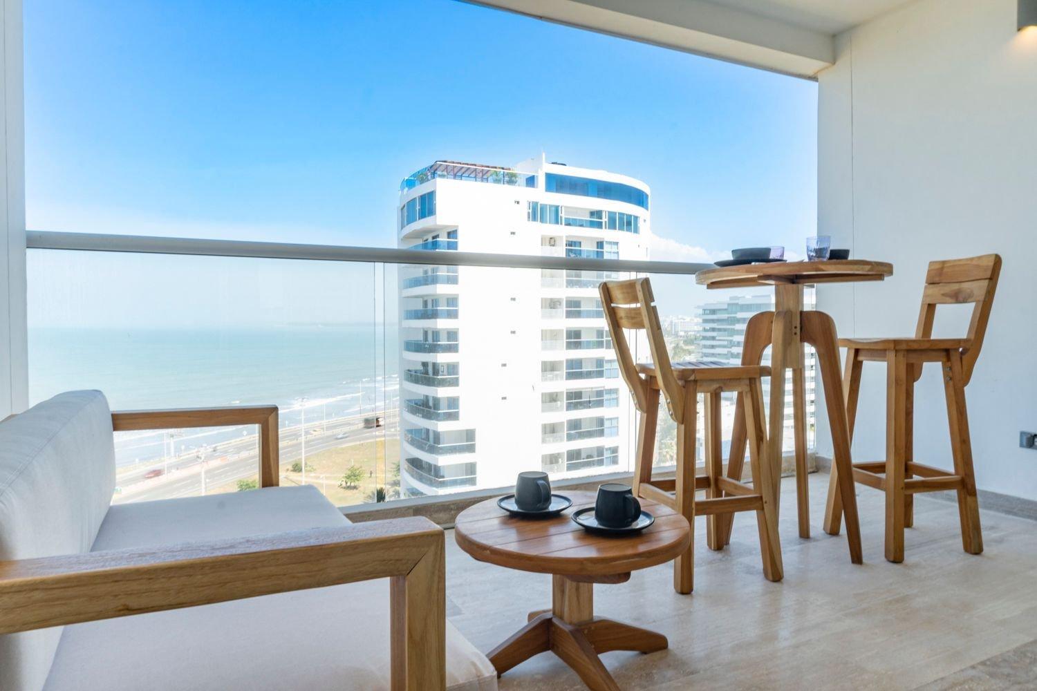 Apartamento Cb1128 | Con Balcón Lounge Y Vista Increíble *