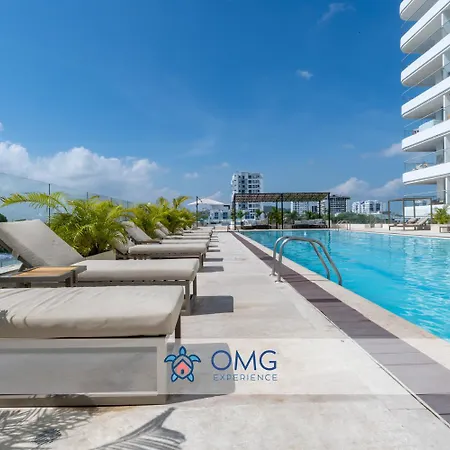 Apartment Con Balcon Lounge Y Vista Increible Cb1128 Cartagena